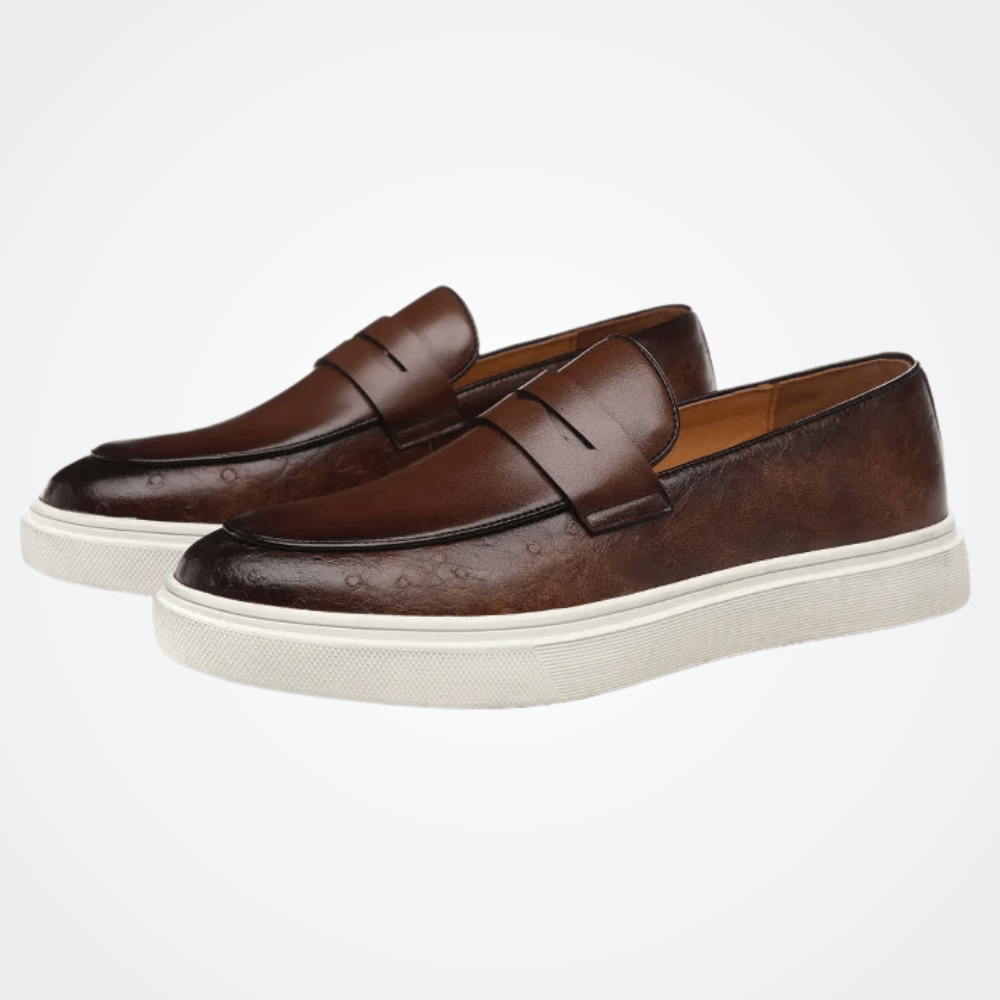 Leather Moccasin Slip-On for Men by Valerion