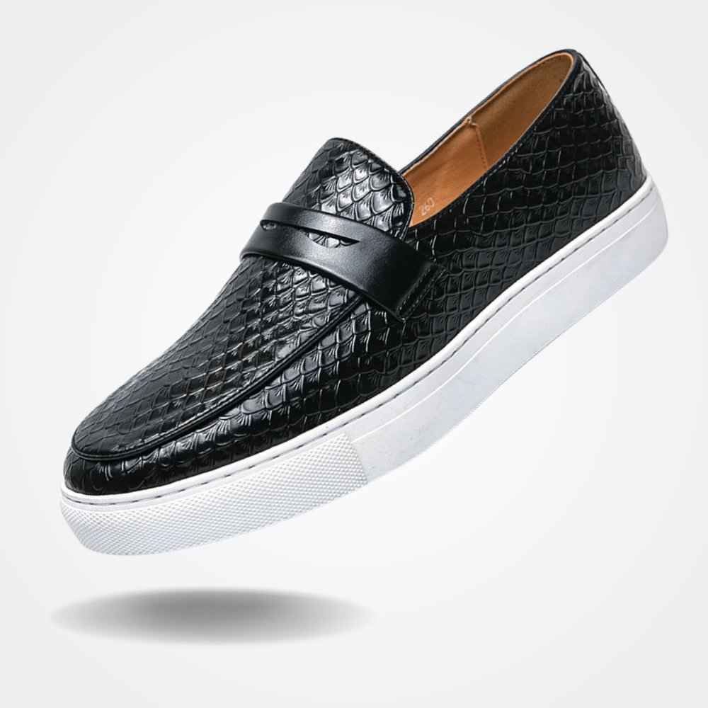 Leather Moccasin Slip On for Men Toulon Valerion