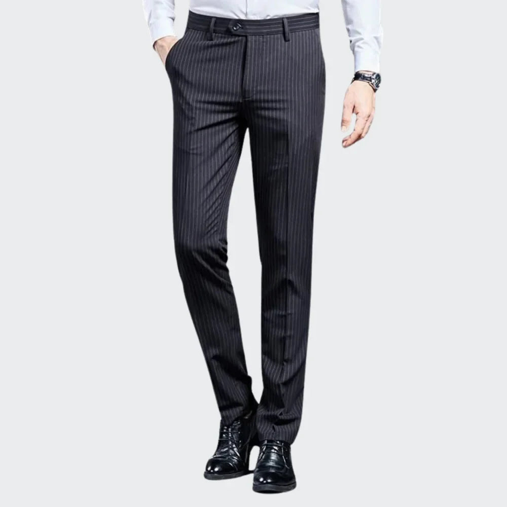 Premium Men's Suit Trousers Striped Valerion