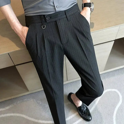 Striped Suit Trousers Valerion